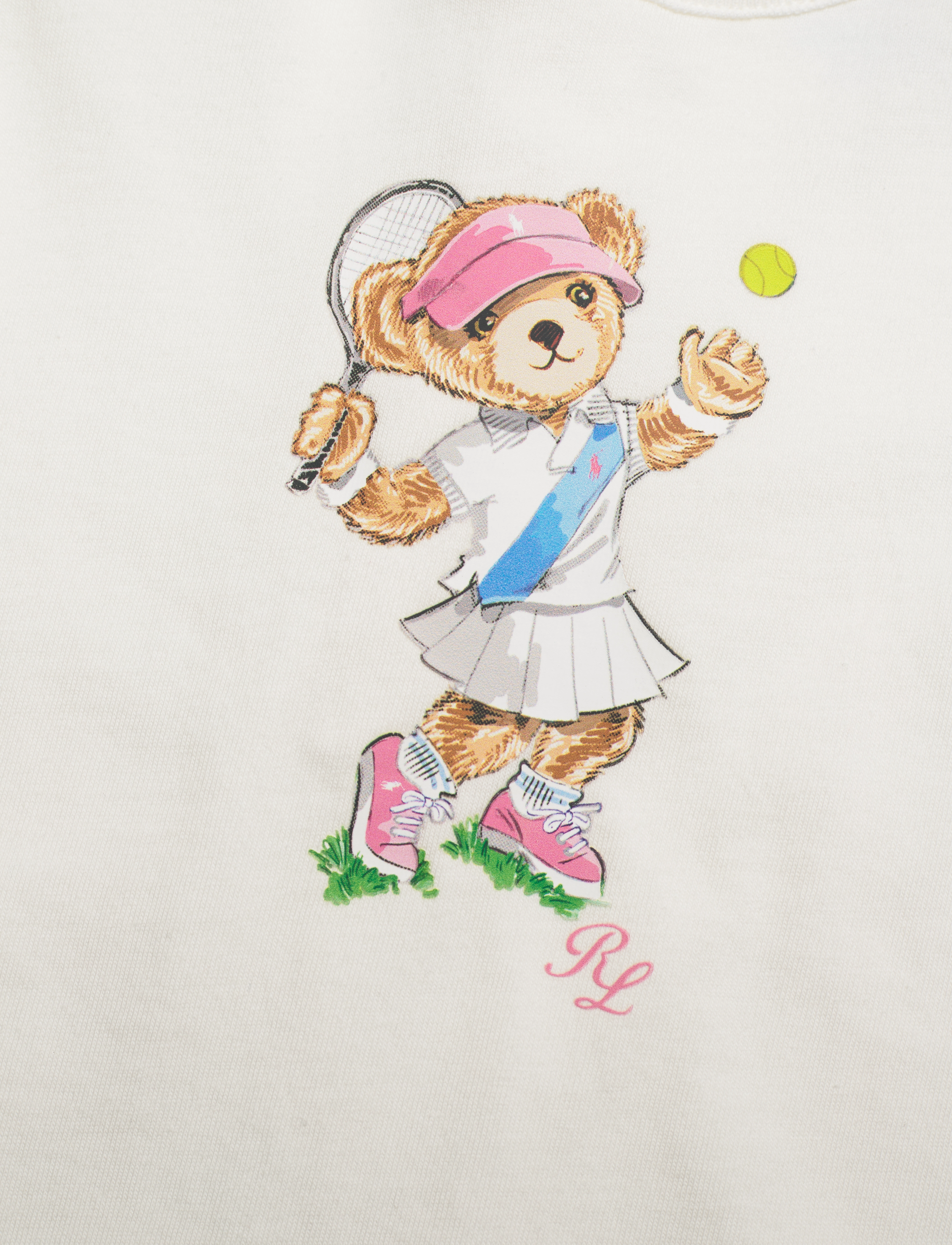Ralph Lauren Baby - Polo Bear Jersey Tee & Mesh Short Set - trophy cream/carm - 4