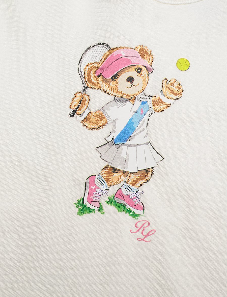 Ralph Lauren Baby - Polo Bear Jersey Tee & Mesh Short Set - trophy cream/carm - 4