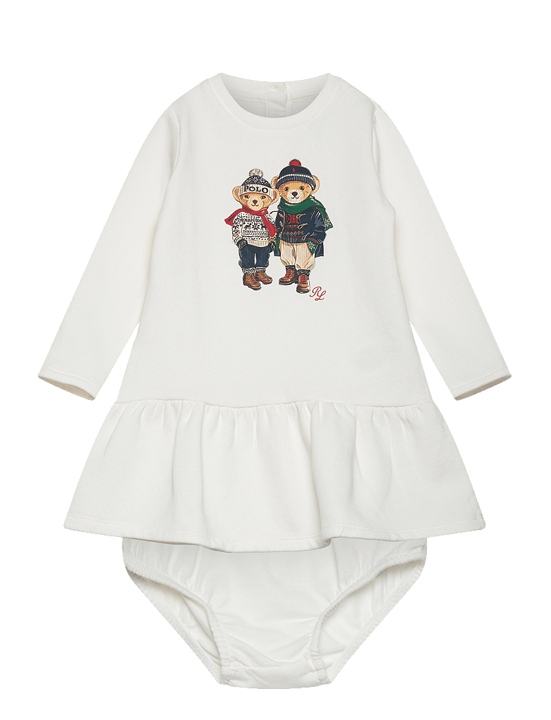 Ralph Lauren Baby Polo Bear Fleece Dress Bloomer – long