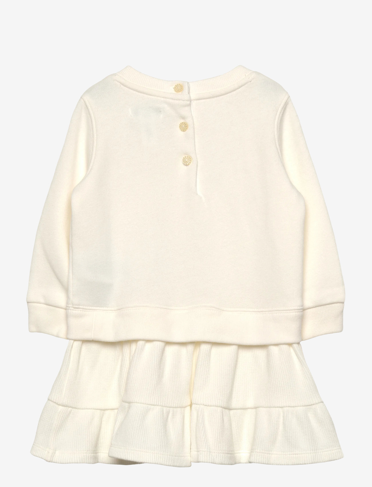 Ralph Lauren Baby - Polo Bear Fleece Dress & Bloomer - langärmelige babykleider - trophy cream - 1