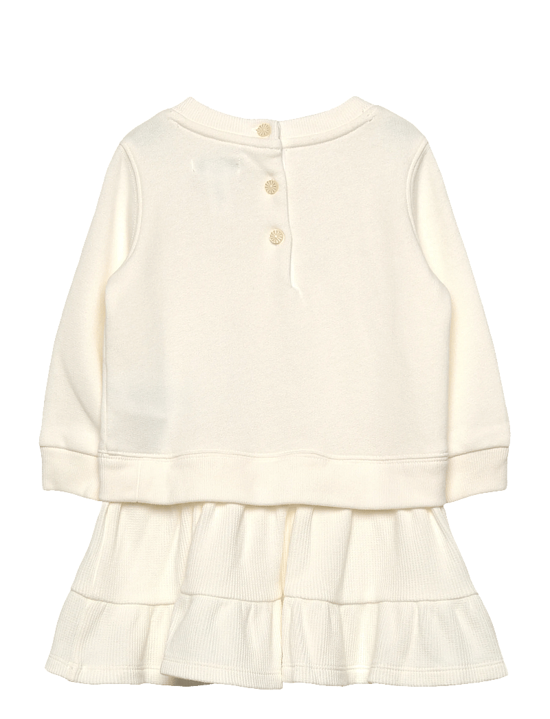 Ralph Lauren Baby - Polo Bear Fleece Dress & Bloomer - långärmade babyklänningar - trophy cream - 1