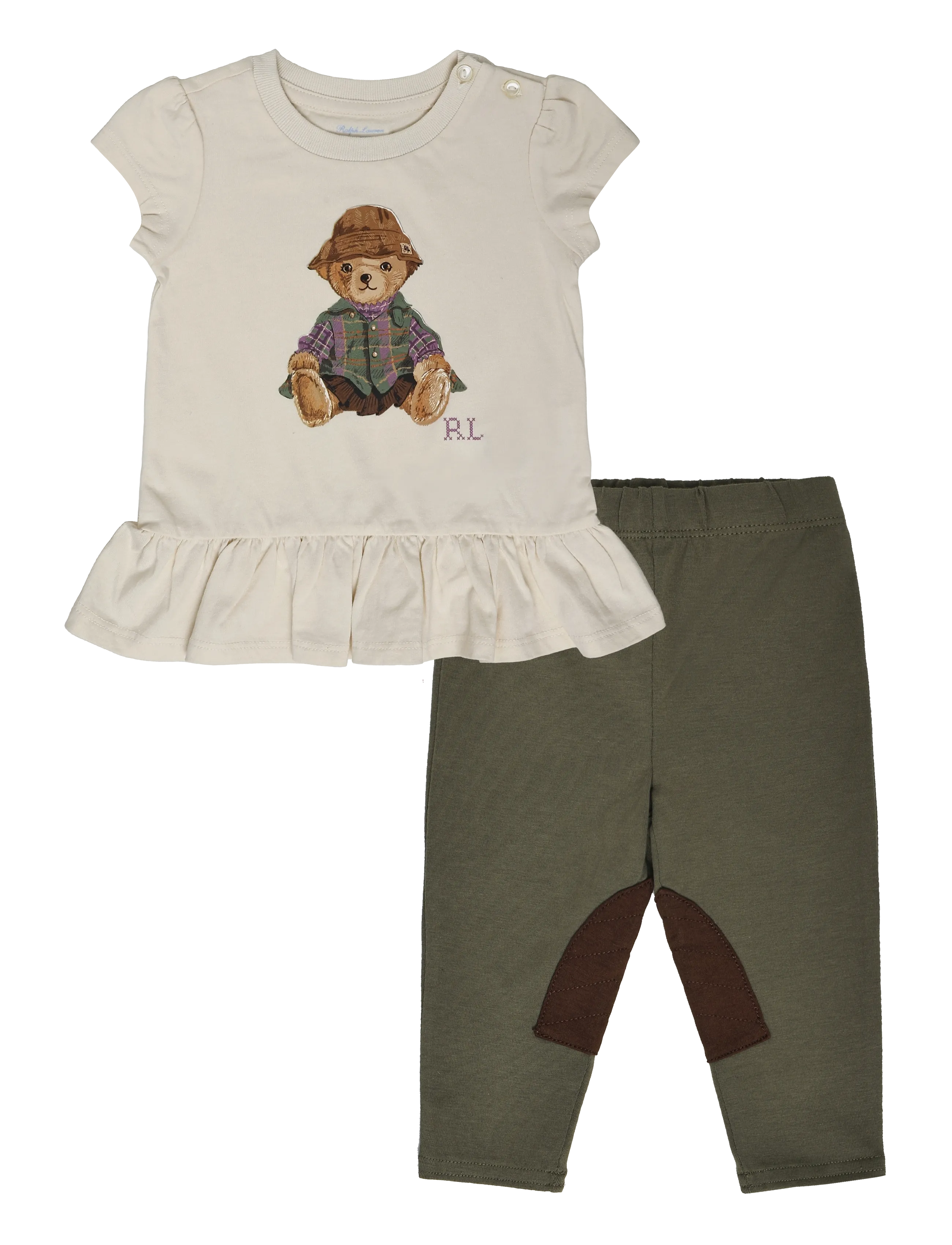 Ralph Lauren Baby 26/1 JERSEY-KNT-OUTFIT SET - Neuheiten - ESTATE CREAM / cream