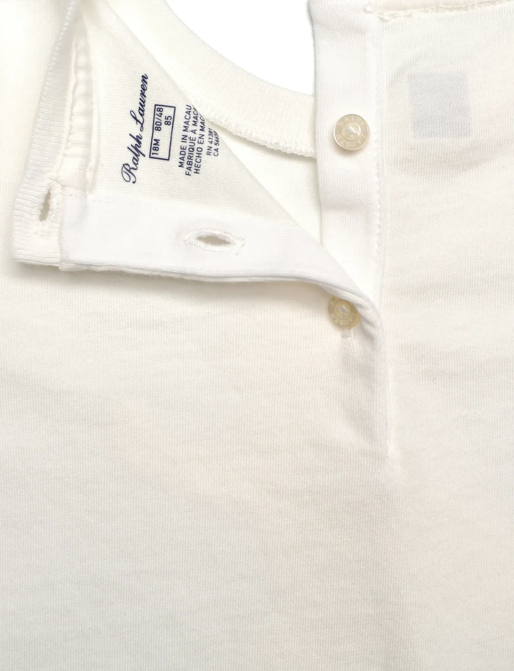 Ralph Lauren Baby - Polo Bear Cotton Long-Sleeve Tee - długi rękaw - trophy cream - 3