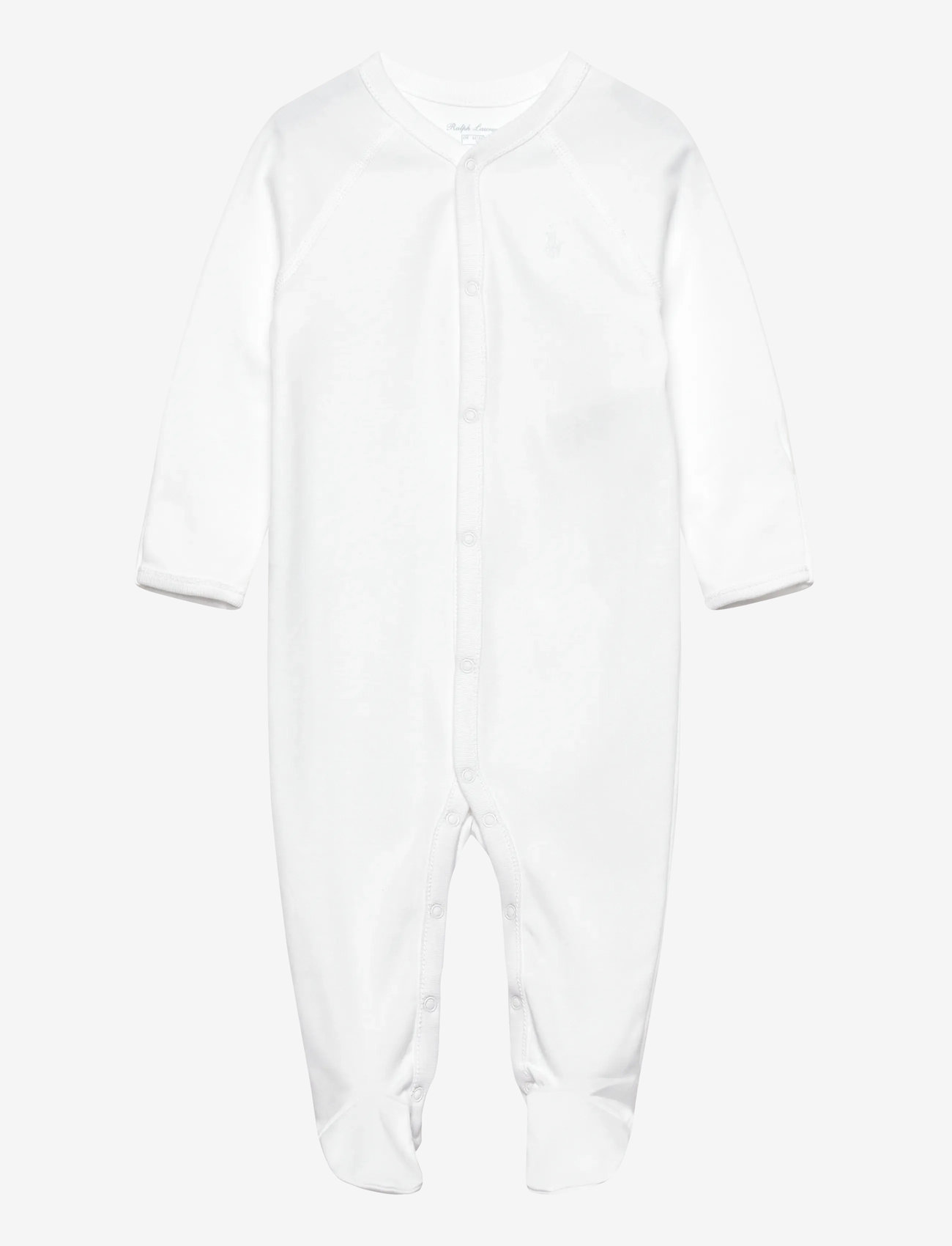 Ralph Lauren Baby - BSR INTERLOCK-SOLID-OP-CVA - pikkade varrukatega - white - 0