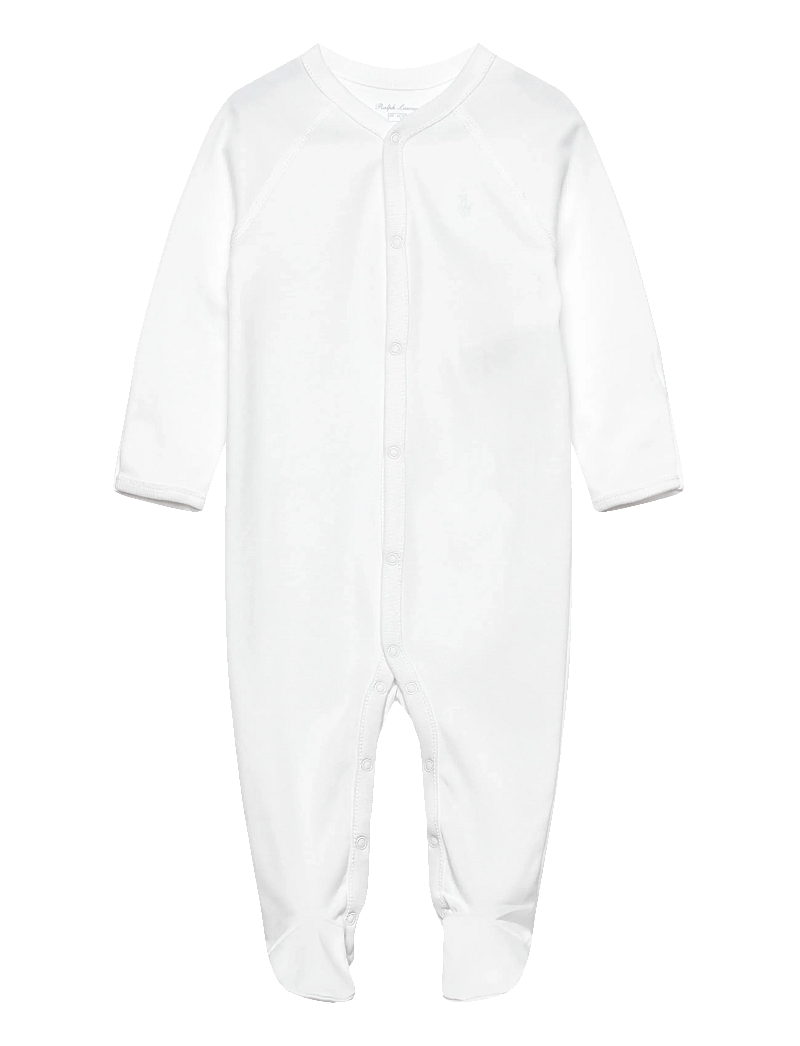 Ralph Lauren Baby - BSR INTERLOCK-SOLID-OP-CVA - pikkade varrukatega - white - 0