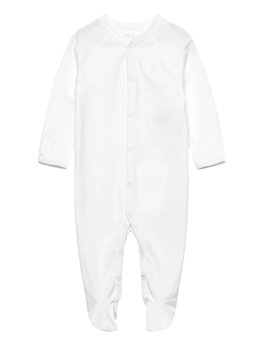 Ralph Lauren Baby - BSR INTERLOCK-SOLID-OP-CVA - langärmelig - white - 0