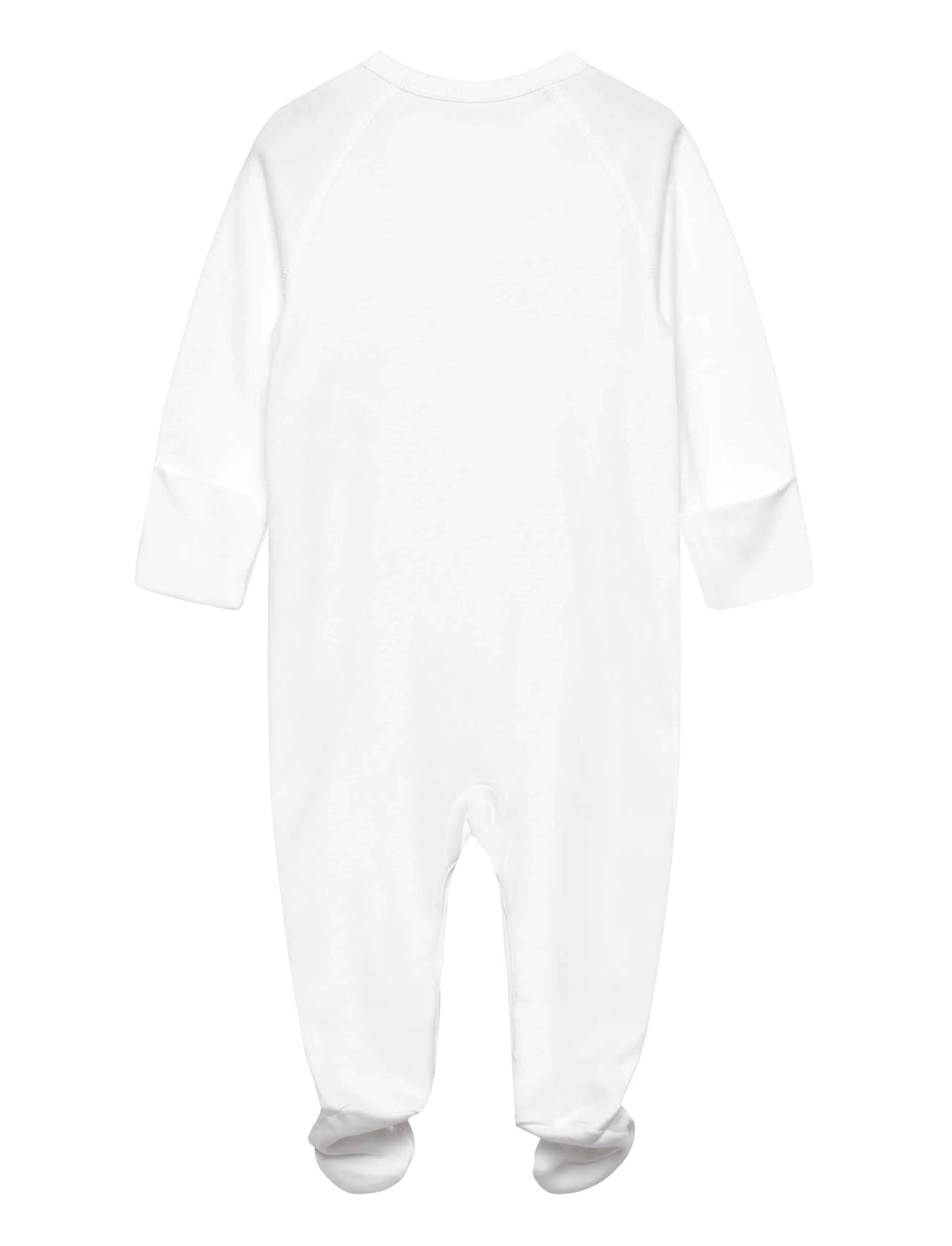 Ralph Lauren Baby - BSR INTERLOCK-SOLID-OP-CVA - långärmade bodysuits - white - 1