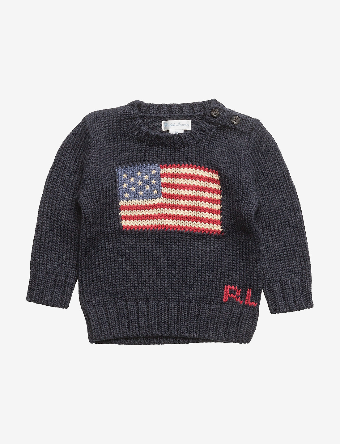 Ralph Lauren Baby - The Iconic Flag Sweater - trøjer - hunter navy - 0