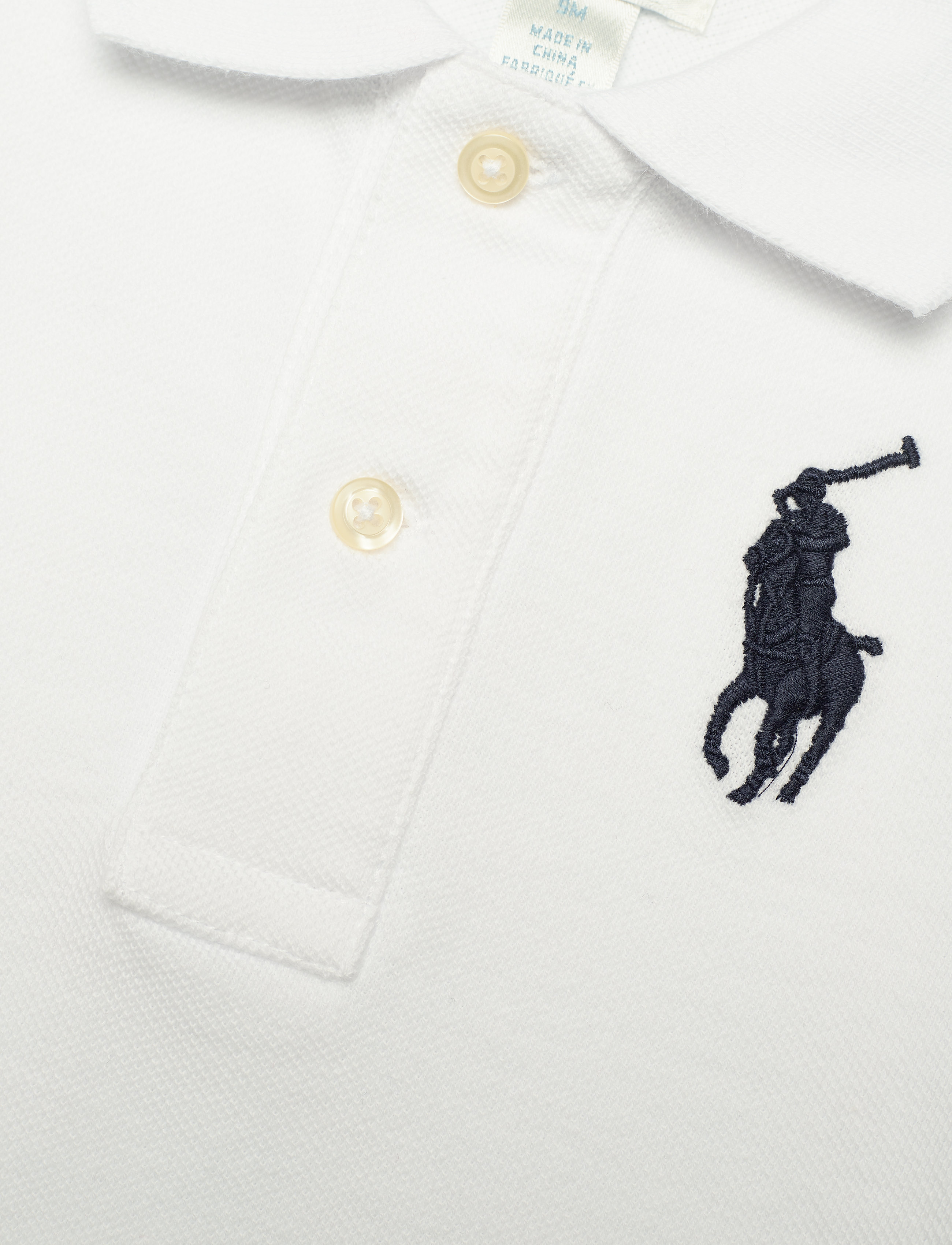 Ralph Lauren Baby - Cotton Mesh Polo Shirt - white - 2