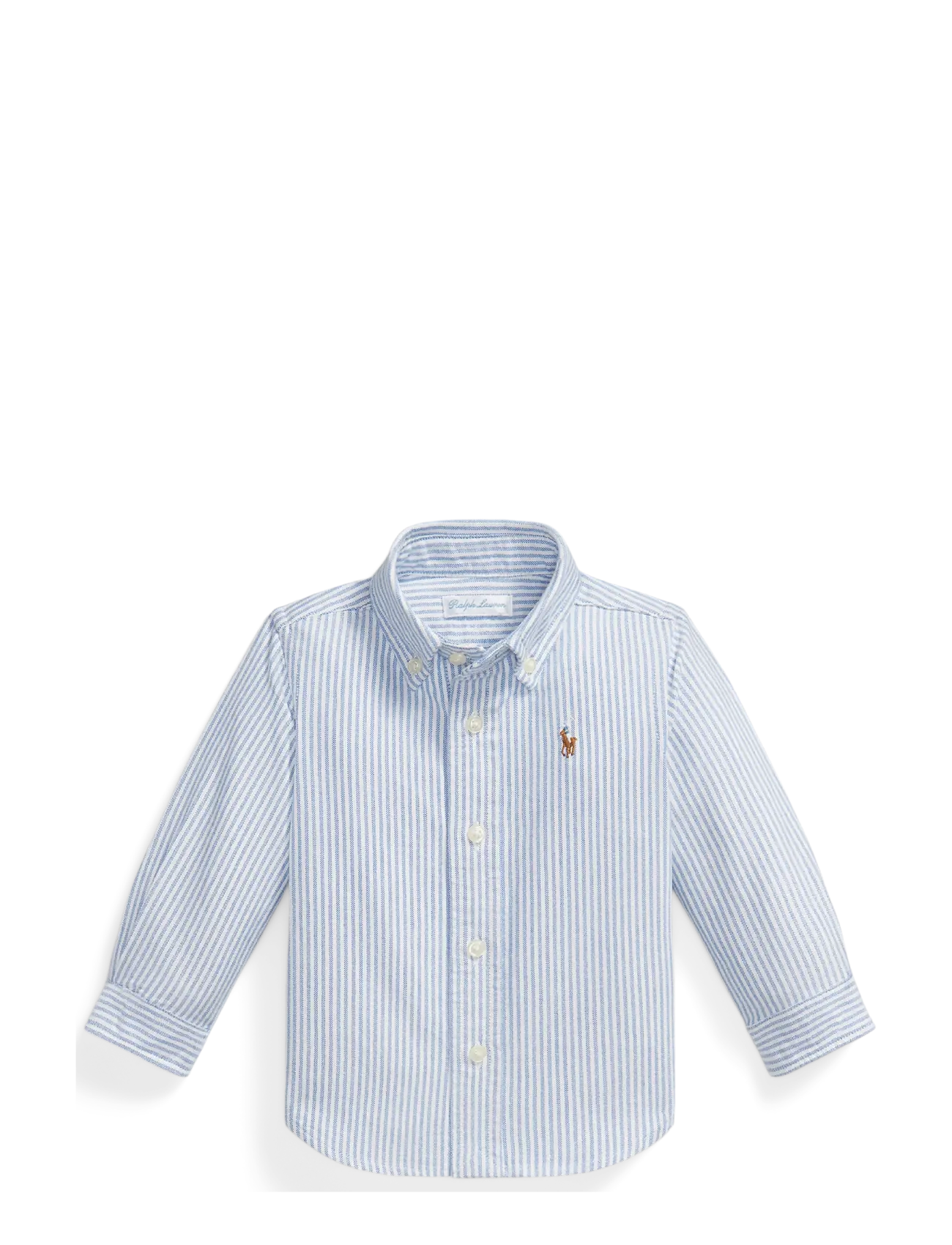 Ralph Lauren Baby STRIPE OXFORD-LS BD-TP-SHT - Kleidung - LT BLUE STRIPE / blue