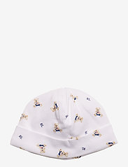 Polo Bear Cotton Interlock Hat - WHITE/BLUE MULTI