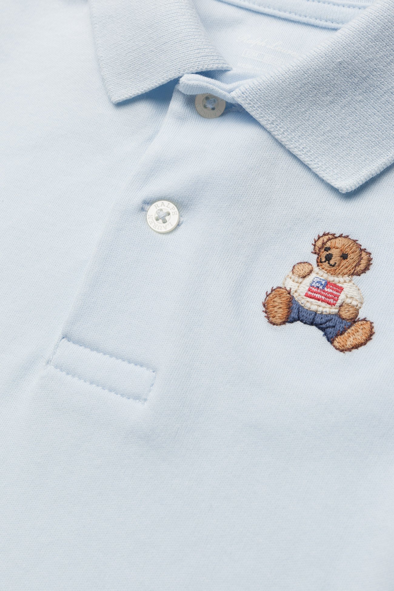 Ralph Lauren Baby - INTERLOCK-EMBROID POLO-TP-KNT - beryl blue - 2