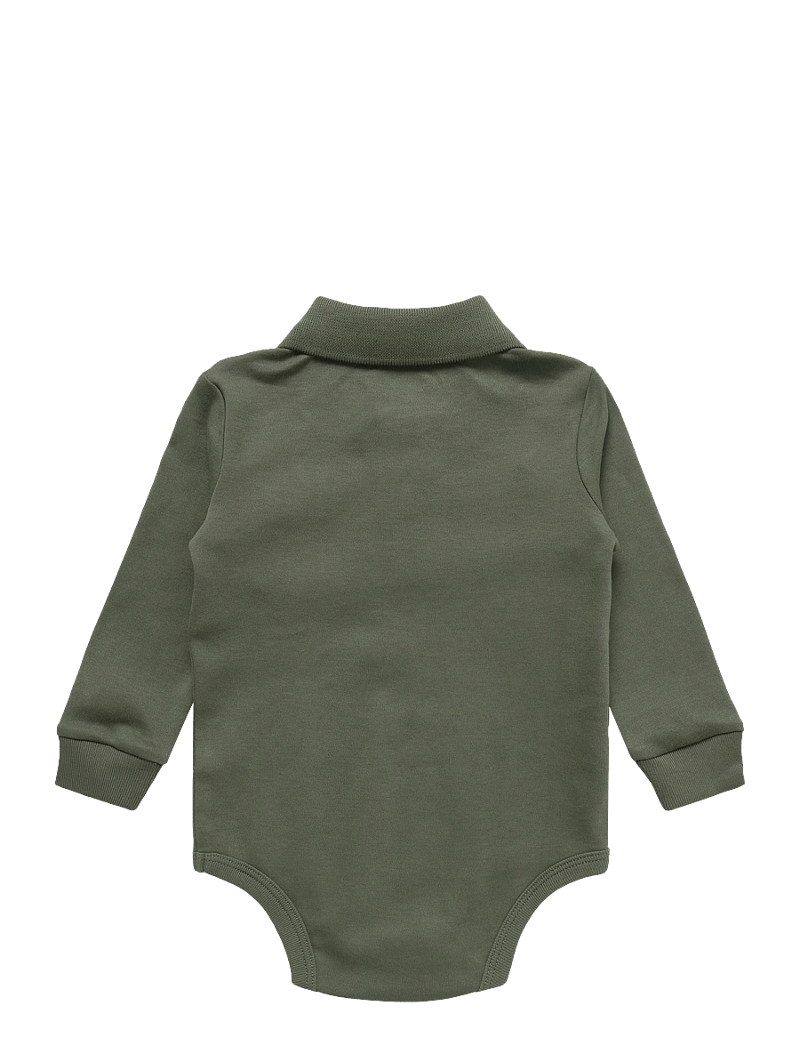 Ralph Lauren Baby - INTERLOCK-LS BODYSUIT-OP-BDY - langärmelige bodys - cruise olive - 1