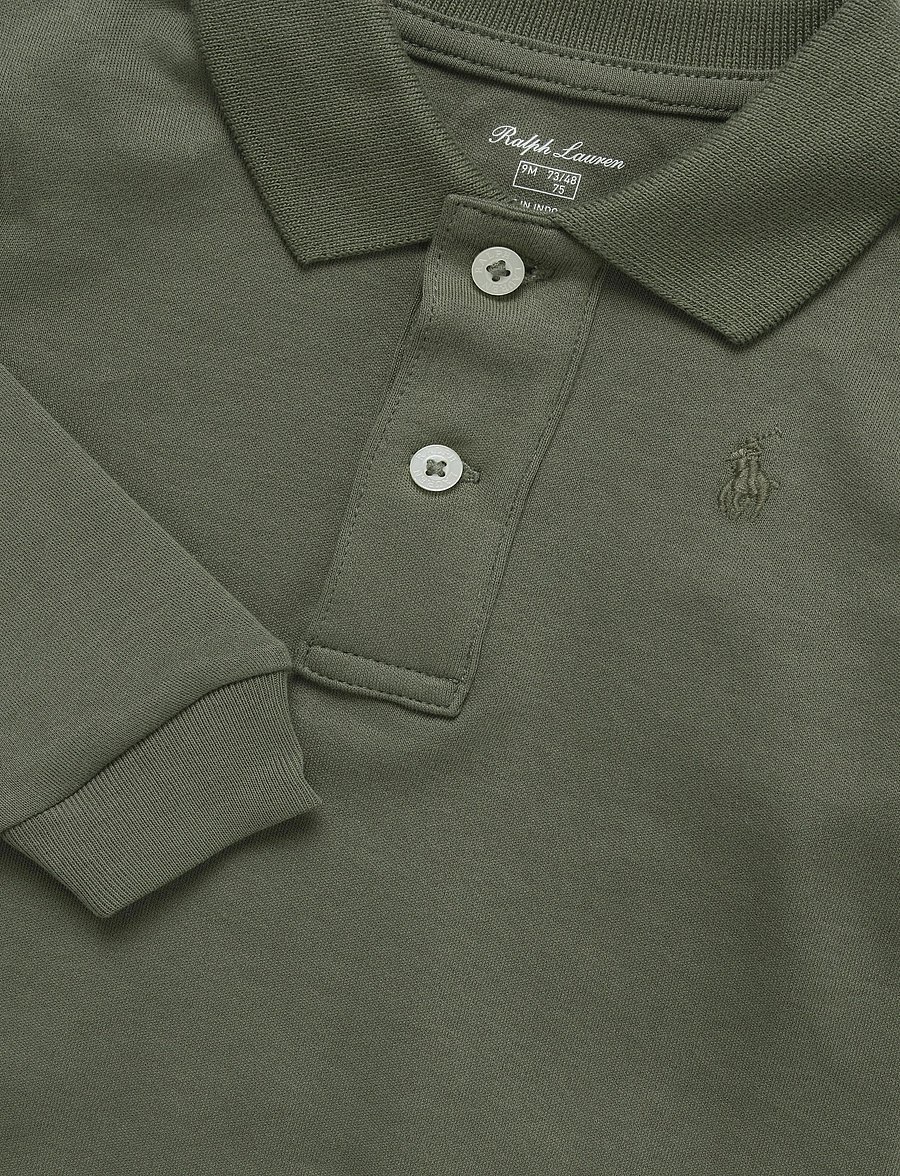 Ralph Lauren Baby - INTERLOCK-LS BODYSUIT-OP-BDY - langärmelige bodys - cruise olive - 2