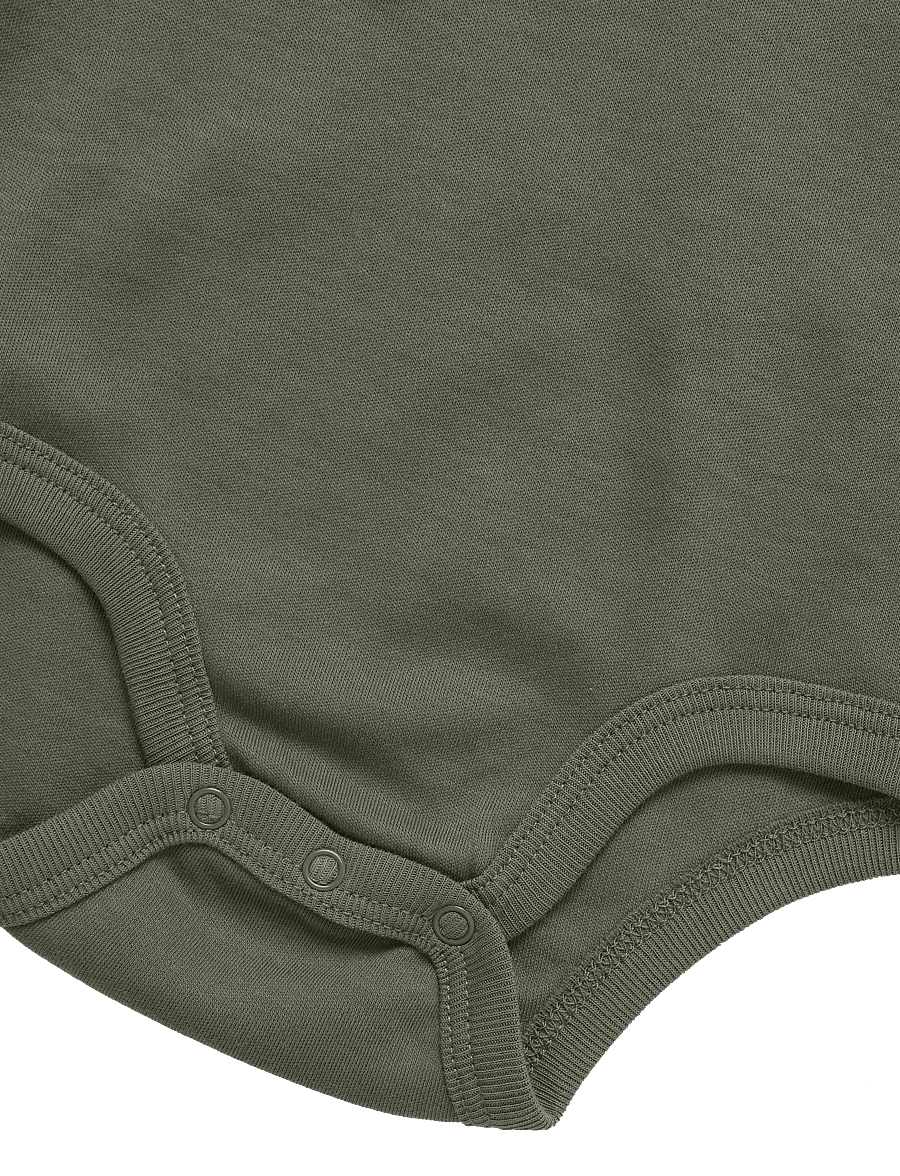 Ralph Lauren Baby - INTERLOCK-LS BODYSUIT-OP-BDY - langärmelige bodys - cruise olive - 3
