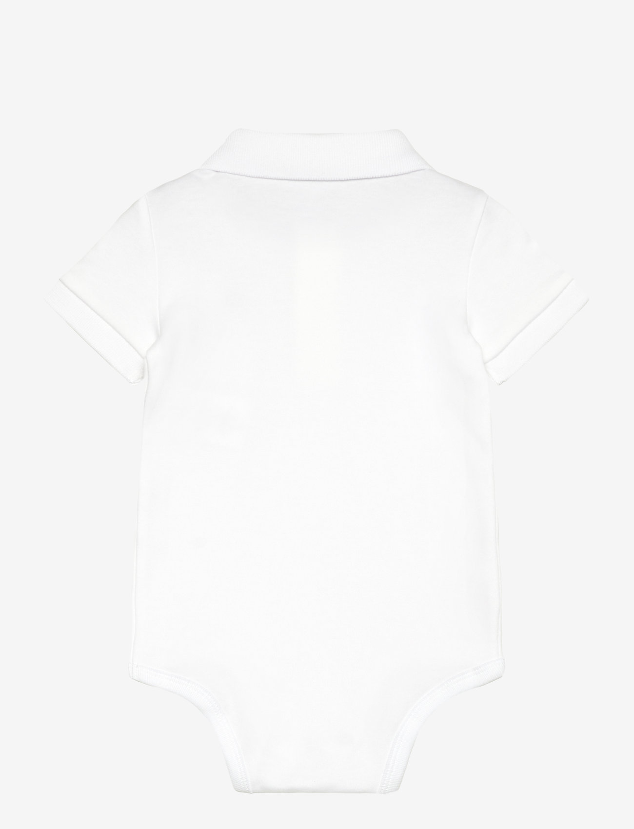 Ralph Lauren Baby - INTERLOCK-SS POLO-OP-BDY - short-sleeved bodies - white - 1