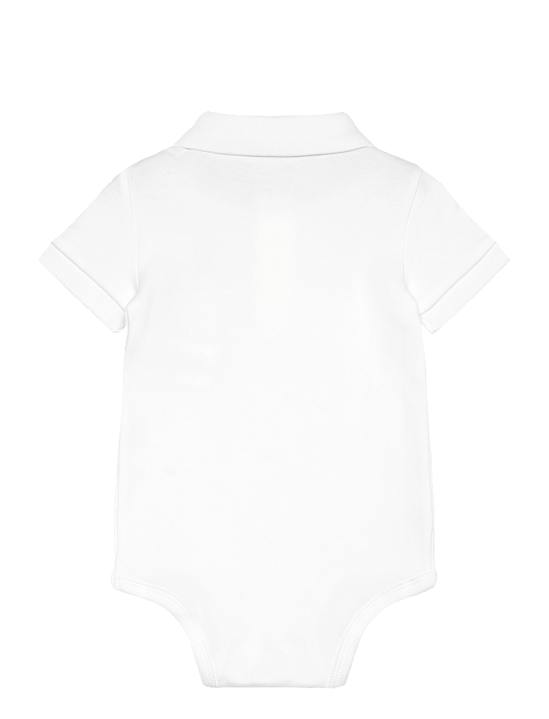 Ralph Lauren Baby - INTERLOCK-SS POLO-OP-BDY - short-sleeved bodies - white - 1