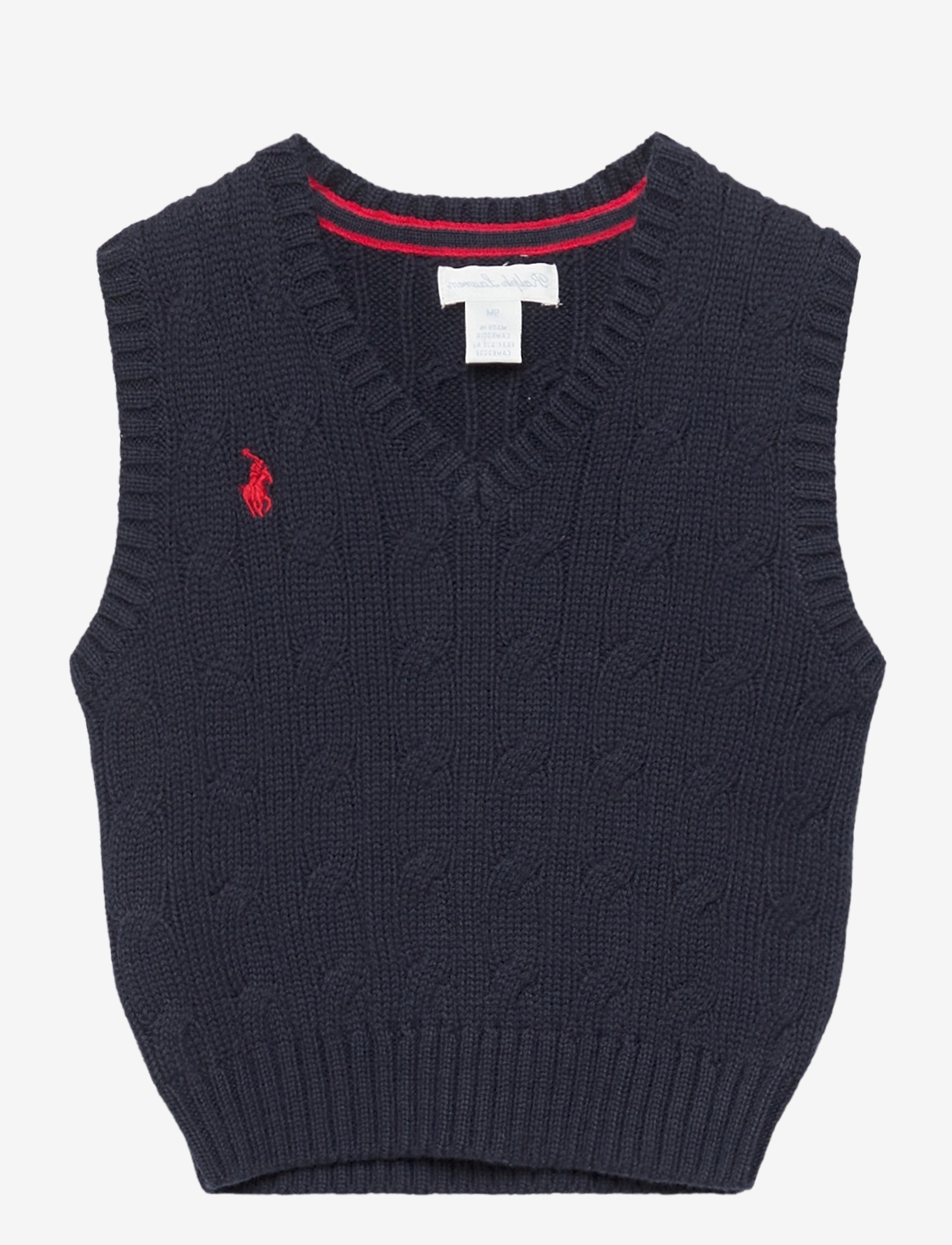 Ralph Lauren Baby - Cable-Knit Cotton Sweater Vest - rl navy - 0