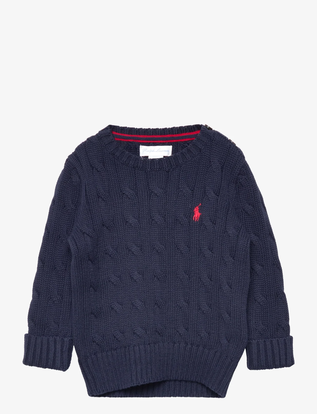 Ralph Lauren Baby - Cable-Knit Cotton Sweater - swetry - rl navy/c3822 - 0