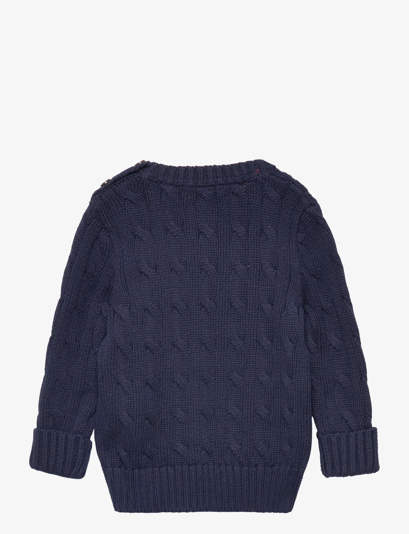 Ralph Lauren Baby - Cable-Knit Cotton Sweater - swetry - rl navy/c3822 - 1