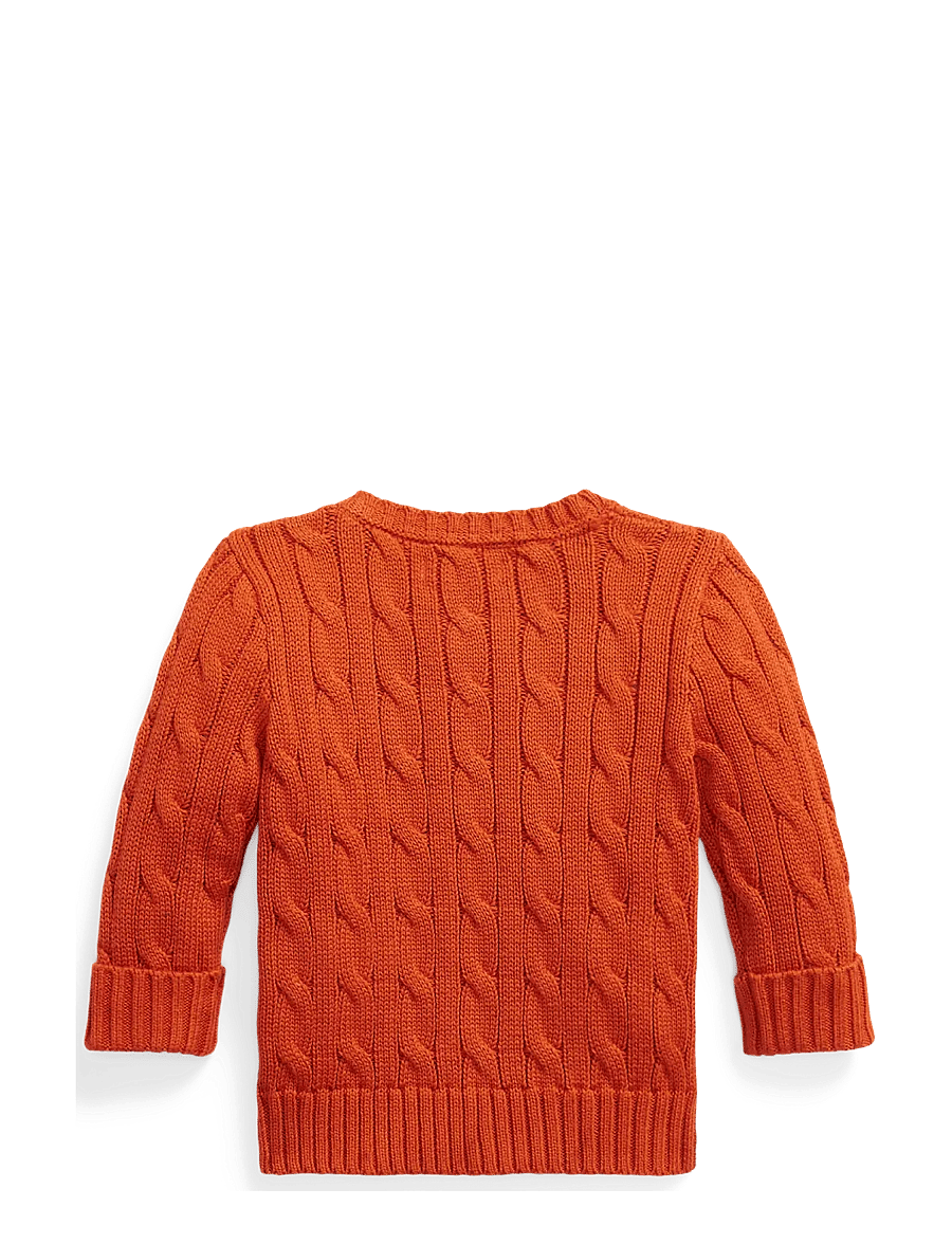 Ralph Lauren Baby - COMBED COTTON-LS CABLE CN-TP-SWT - pullover - varsity orange/c5 - 1