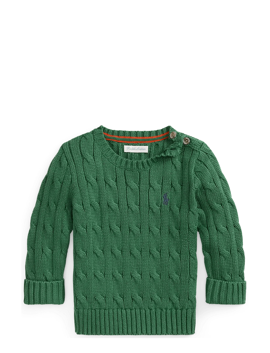 Ralph Lauren Baby - COMBED COTTON-LS CABLE CN-TP-SWT - verano green/c079 - 0
