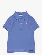 Cotton Mesh Polo Shirt - NEW ENGLAND BLUE/