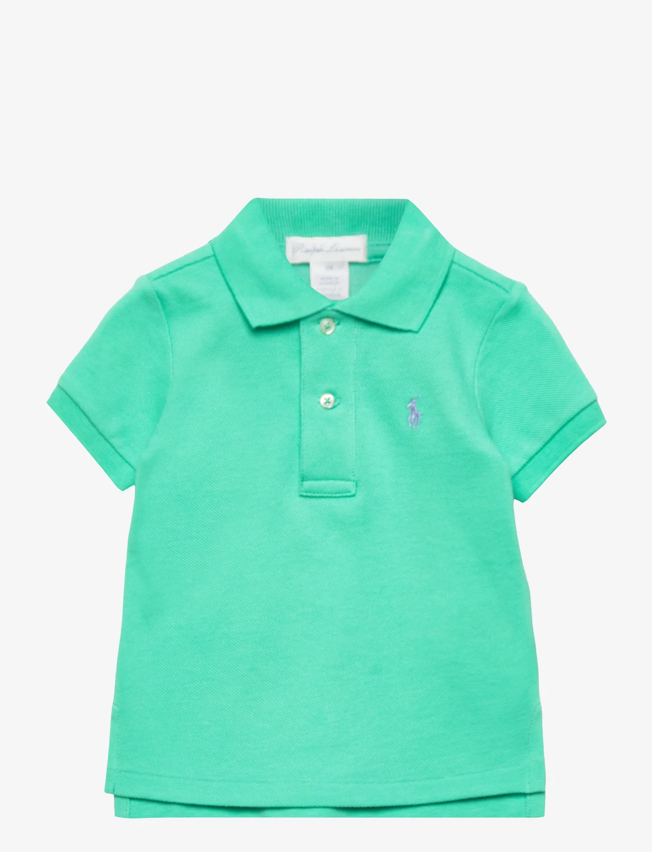 Ralph Lauren Baby - Cotton Mesh Polo Shirt - polo krekli - sunset green/c715 - 0