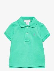 Ralph Lauren Baby - Cotton Mesh Polo Shirt - polosärgid - sunset green/c715 - 0