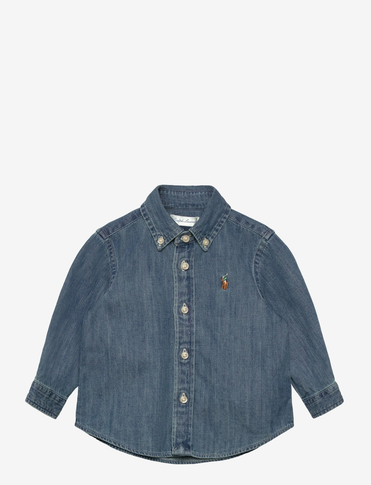 Ralph Lauren Baby - LS BD-TOPS-SHIRT - pikkade varrukatega särgid - dk blue - 0