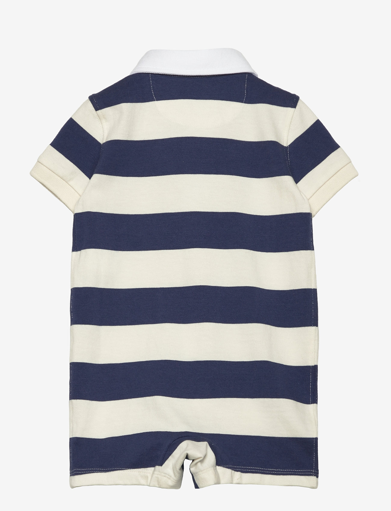 Ralph Lauren Baby - Striped Cotton Rugby Shortall - light navy mult - 1