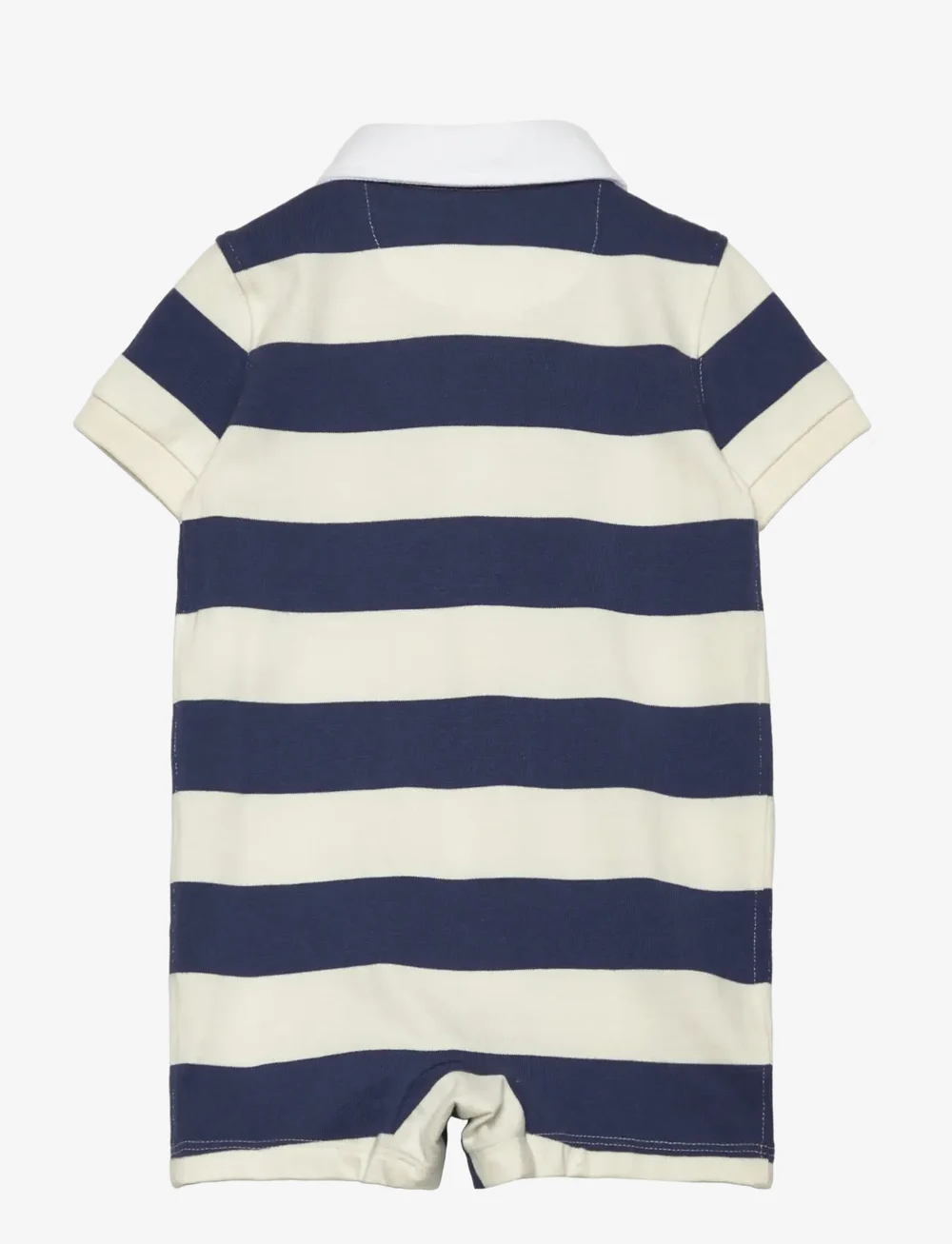 Ralph Lauren Baby - Striped Cotton Rugby Shortall - kurzärmelig - light navy mult - 1