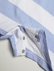 Ralph Lauren Baby - Striped Cotton Rugby Shortall - kortærmede heldragter - office blue/white - 3