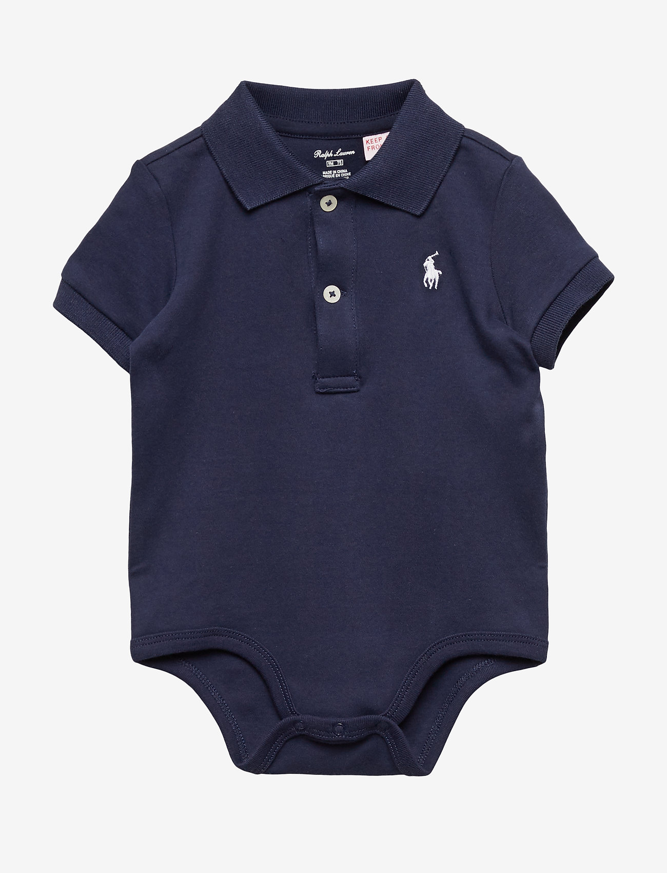 Ralph Lauren Baby - Soft Cotton Polo Bodysuit - smėlinukai trumpomis rankovėmis - french navy - 0