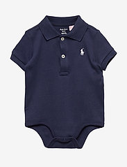 Ralph Lauren Baby - Soft Cotton Polo Bodysuit - short-sleeved bodies - french navy - 0