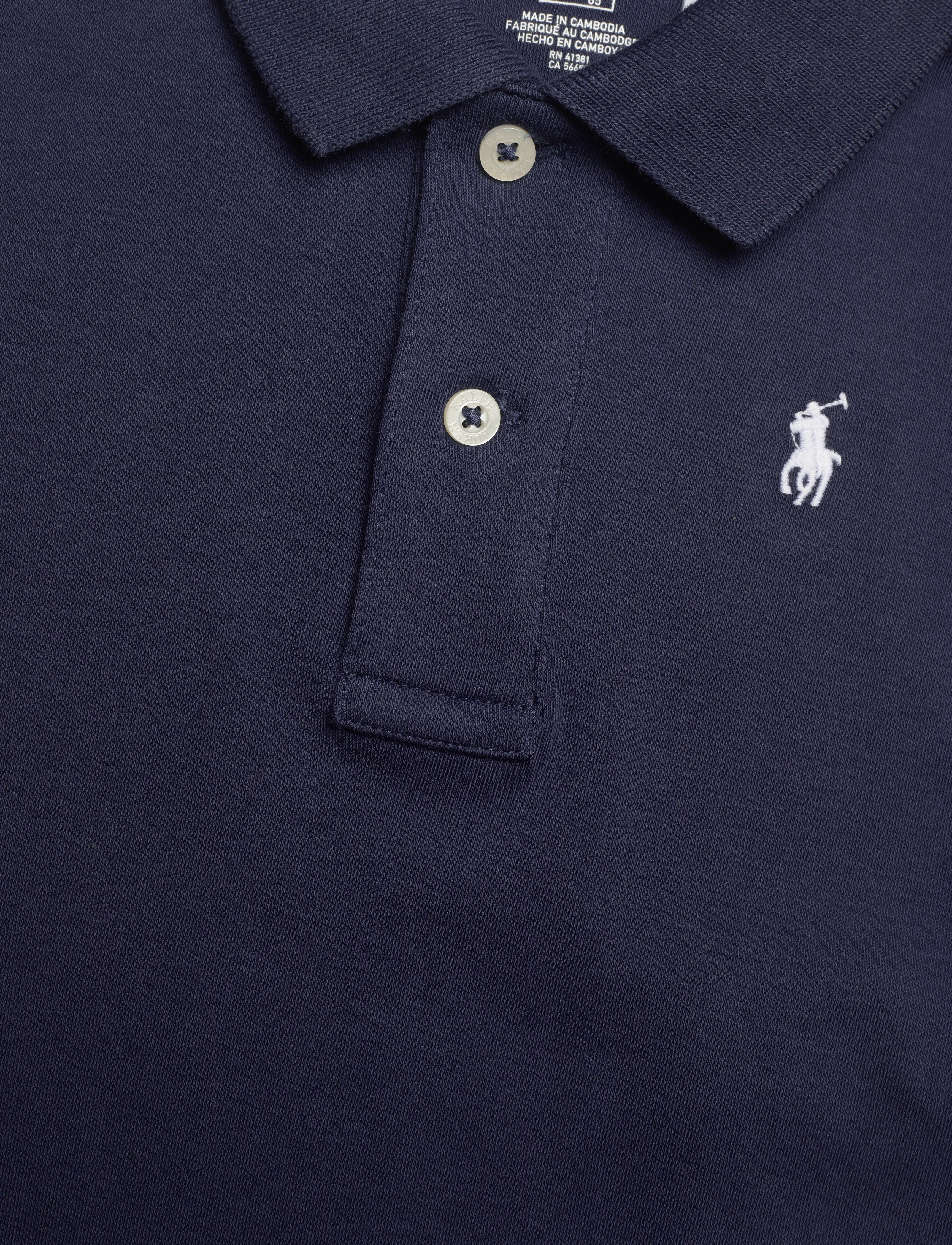 Ralph Lauren Baby - INTERLOCK-POLO BDYSUIT-OP-BDY - refined navy - 3