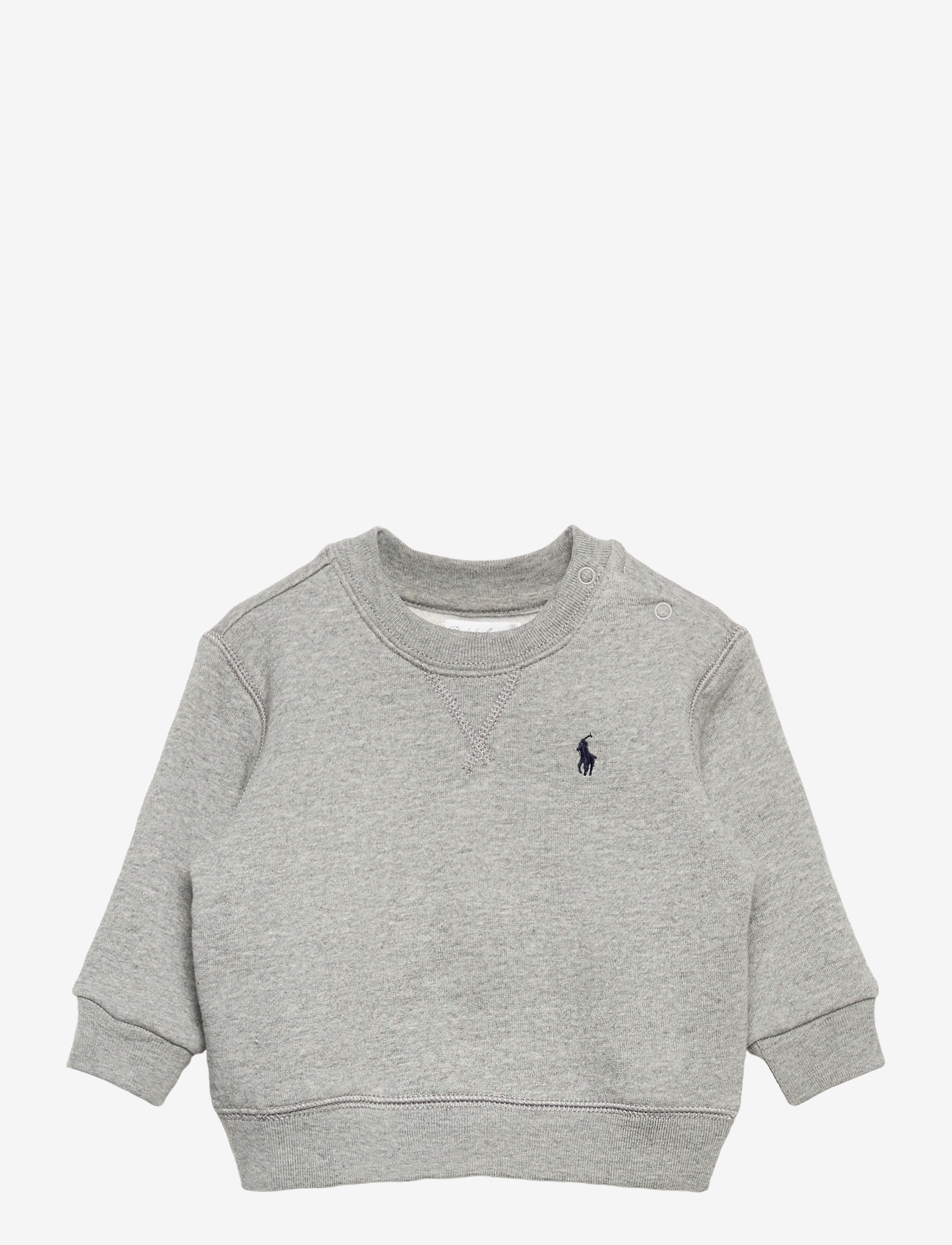 Ralph Lauren Baby Fleece Crewneck Sweatshirt - Ralph Lauren Baby - DARK SPORT HEATHE / grey