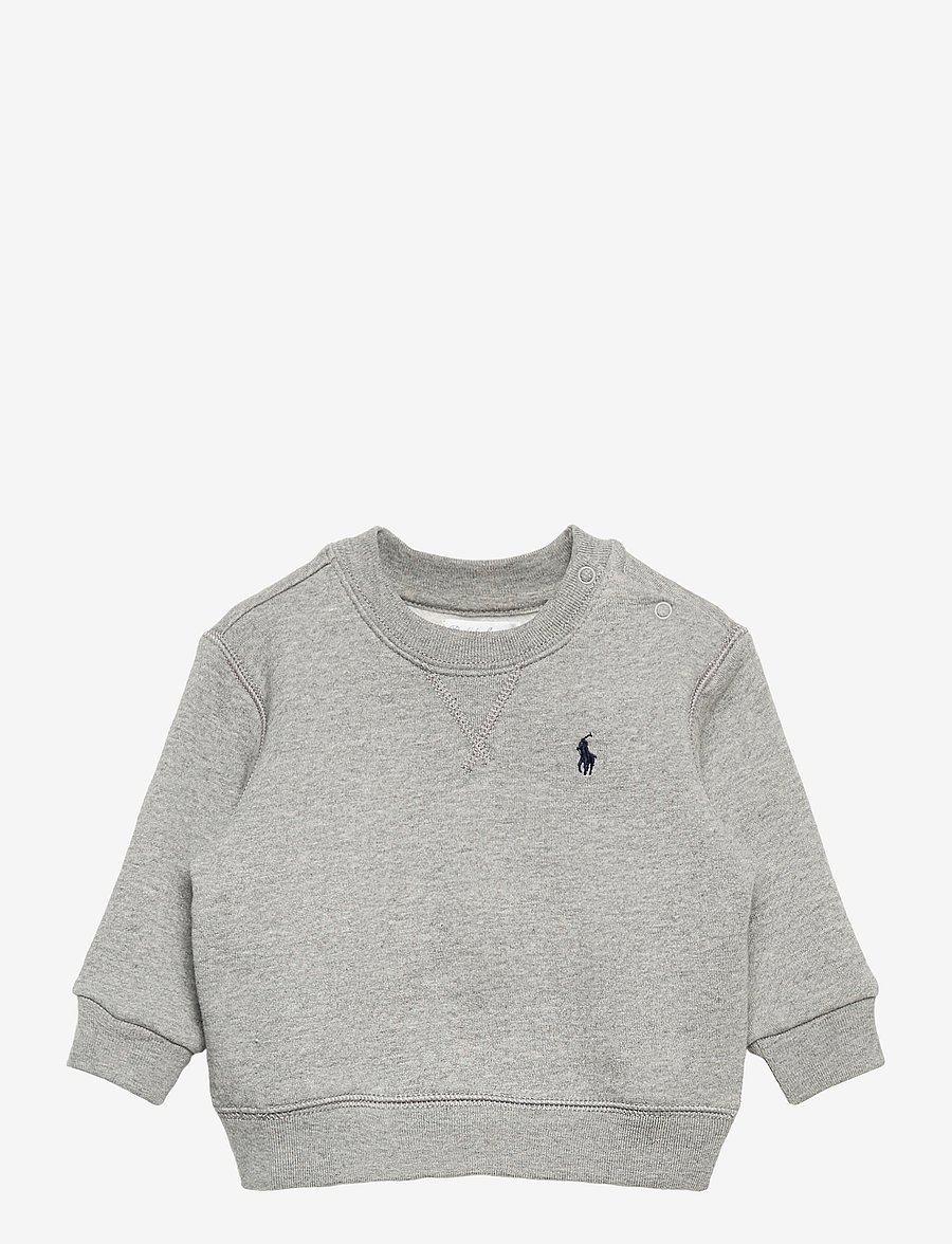 Ralph Lauren Baby - Fleece Crewneck Sweatshirt - sweatshirts - dark sport heathe - 0