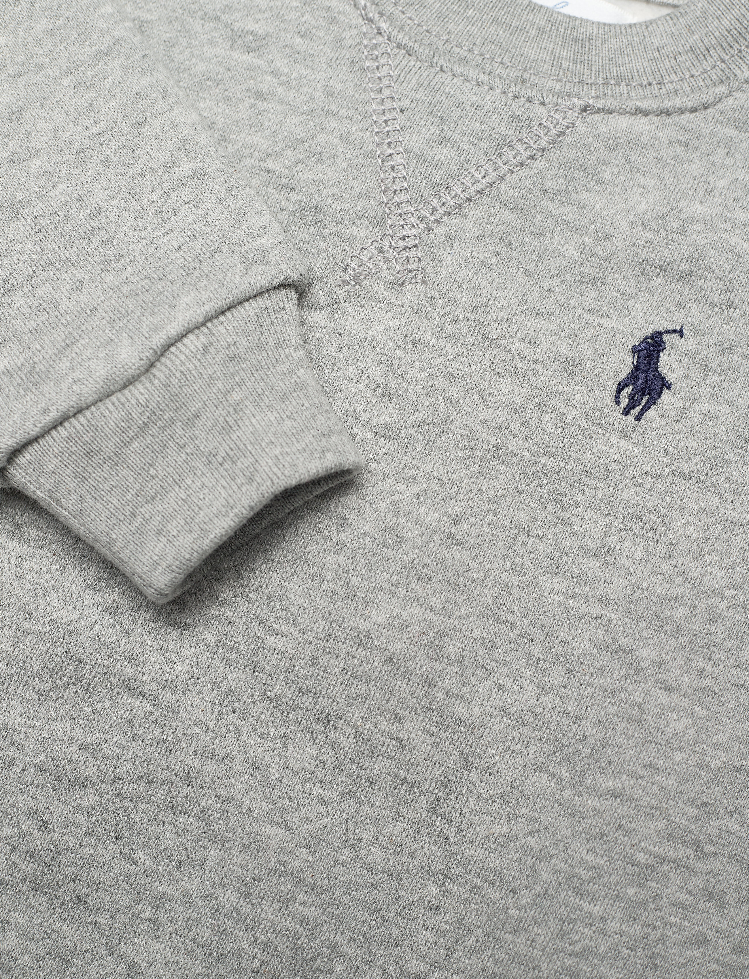 Ralph Lauren Baby - Fleece Crewneck Sweatshirt - sweatshirts - dark sport heathe - 2