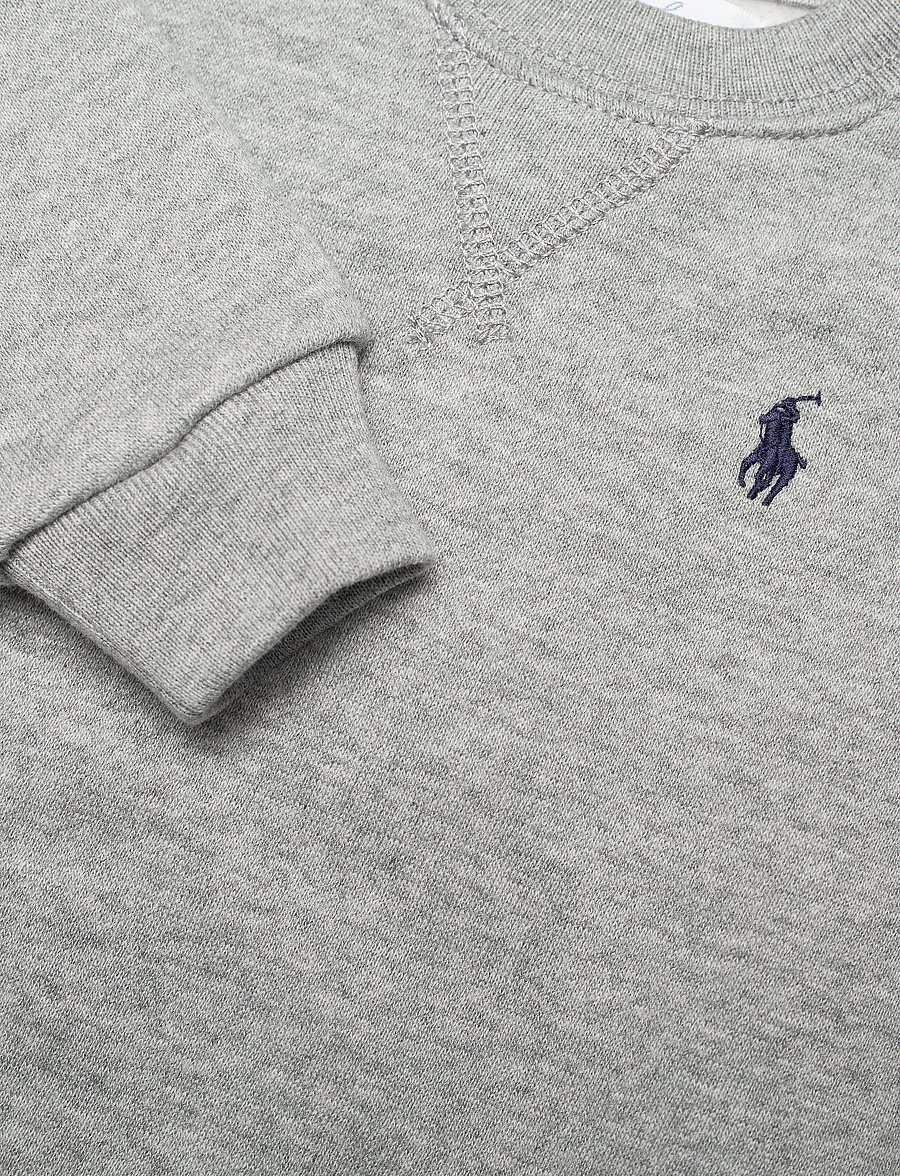 Ralph Lauren Baby - Fleece Crewneck Sweatshirt - sweatshirts - dark sport heathe - 2