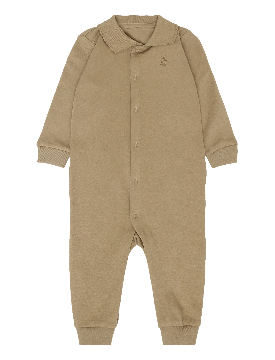Ralph Lauren Baby - 40/1 INTERLOCK-POLO COVRALL-OP-CVA - schlafoveralls - camel - 0