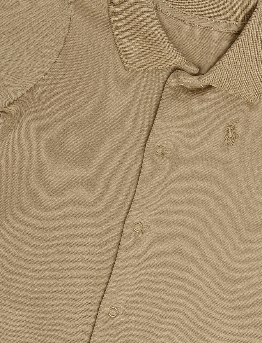 Ralph Lauren Baby - 40/1 INTERLOCK-POLO COVRALL-OP-CVA - schlafoveralls - camel - 2