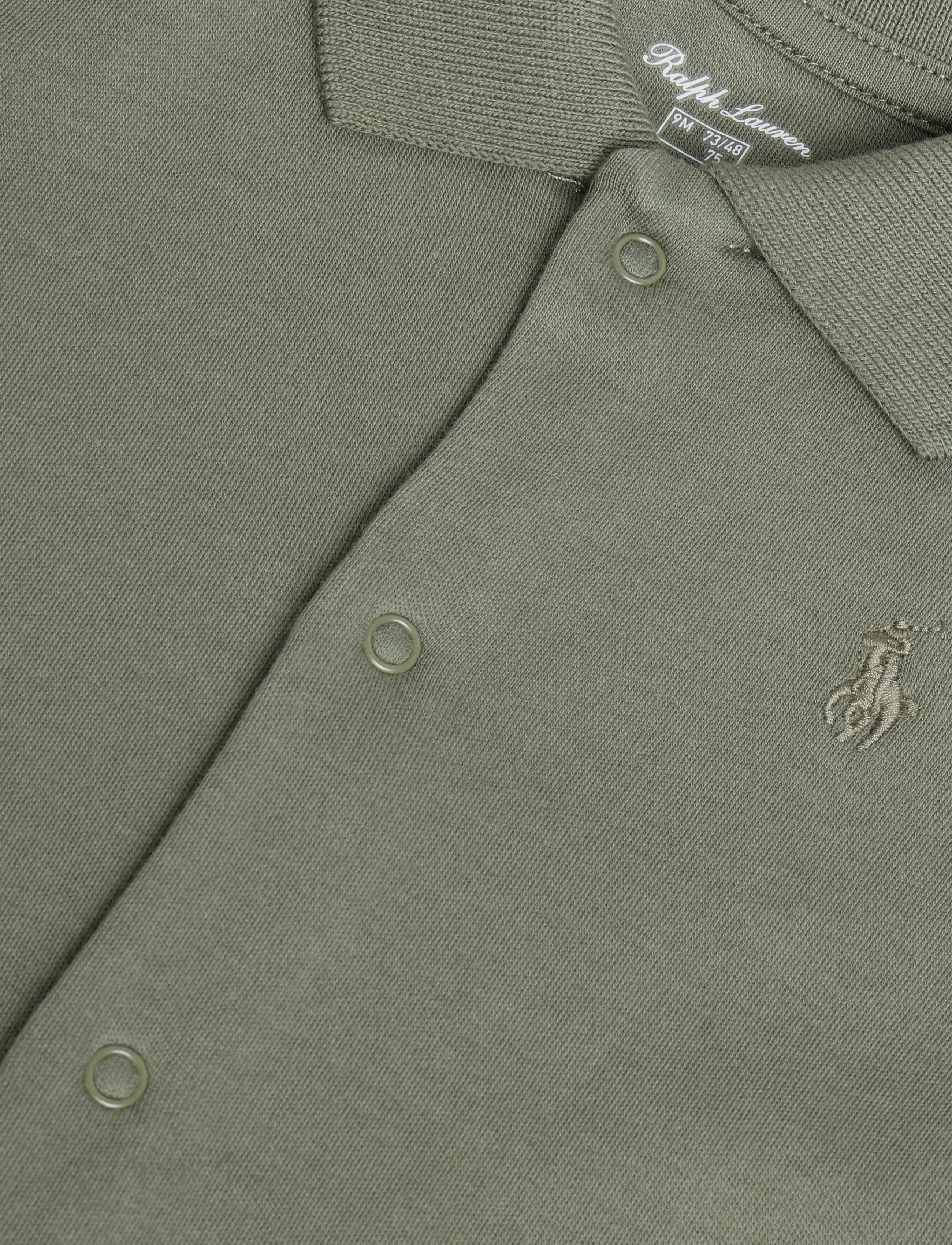 Ralph Lauren Baby - 40/1 INTERLOCK-POLO COVRALL-OP-CVA - pidžaama-kombinesoonid - cruise olive - 2