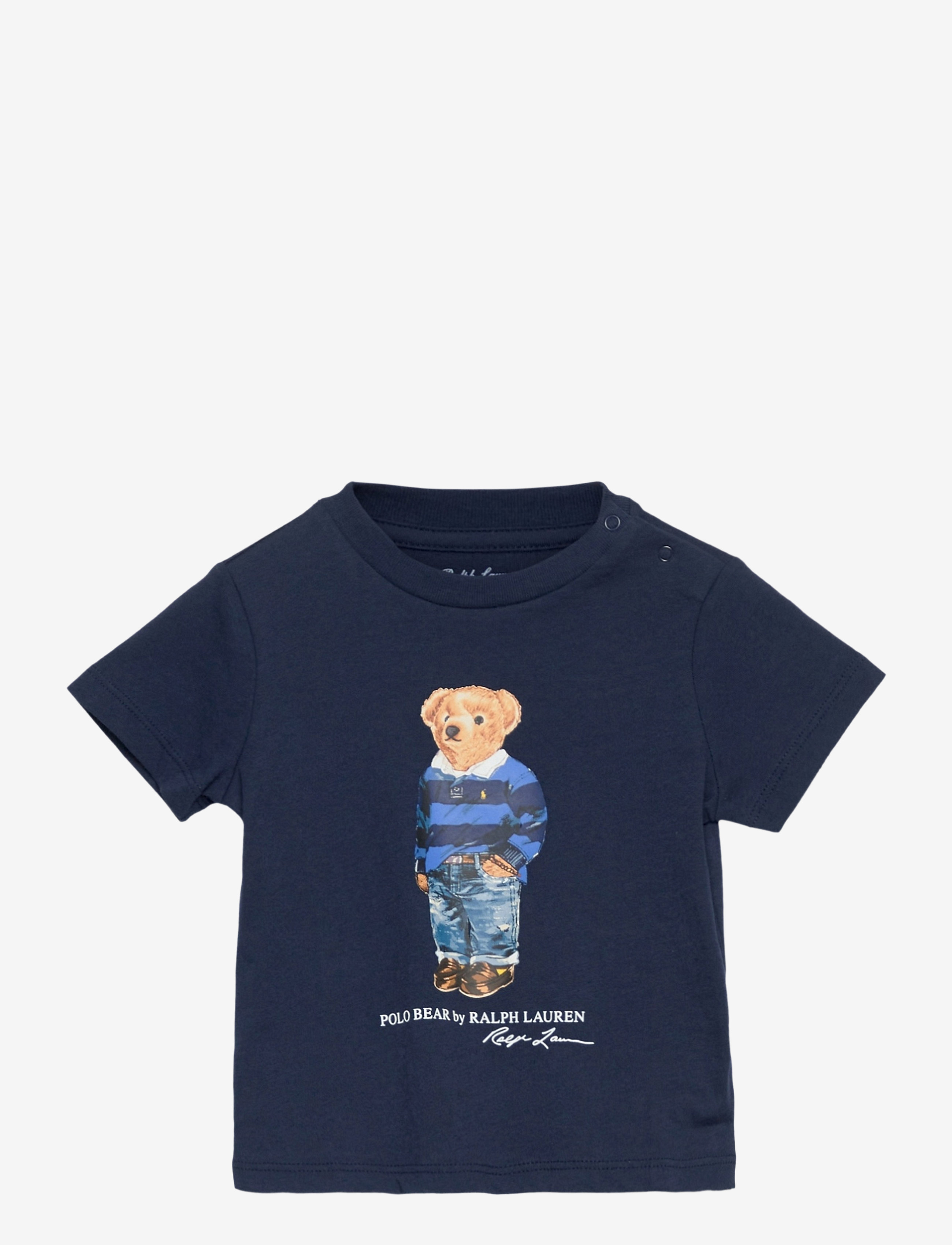 Ralph Lauren Baby - Rugby Bear Cotton Jersey Tee - cruise navy - 0