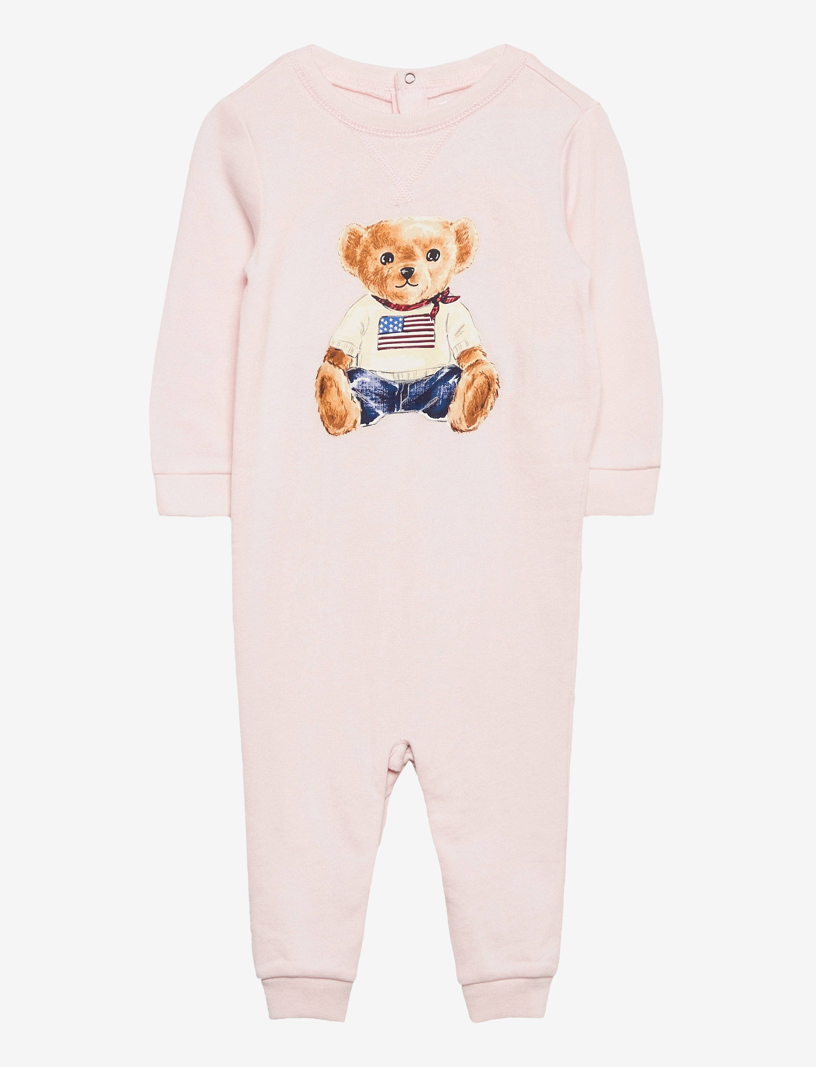 Ralph Lauren Baby - Flag Bear Terry Coverall - delicate pink - 0