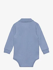 Ralph Lauren Baby - Soft Cotton Long-Sleeve Polo Bodysuit - bodies unis à manches longues - channel blue - 1