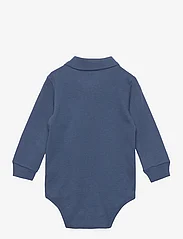Ralph Lauren Baby - Soft Cotton Long-Sleeve Polo Bodysuit - parasts rāpulītis ar garām piedurknēm - clancy blue - 1