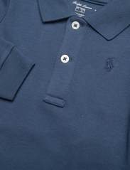 Ralph Lauren Baby - Soft Cotton Long-Sleeve Polo Bodysuit - parasts rāpulītis ar garām piedurknēm - clancy blue - 2