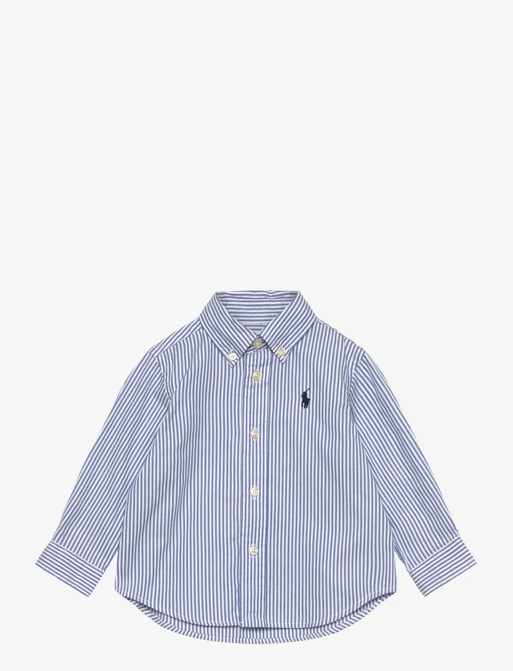 Ralph Lauren Baby - Striped Cotton Oxford Shirt - pikkade varrukatega särgid - bsr blue/white - 0