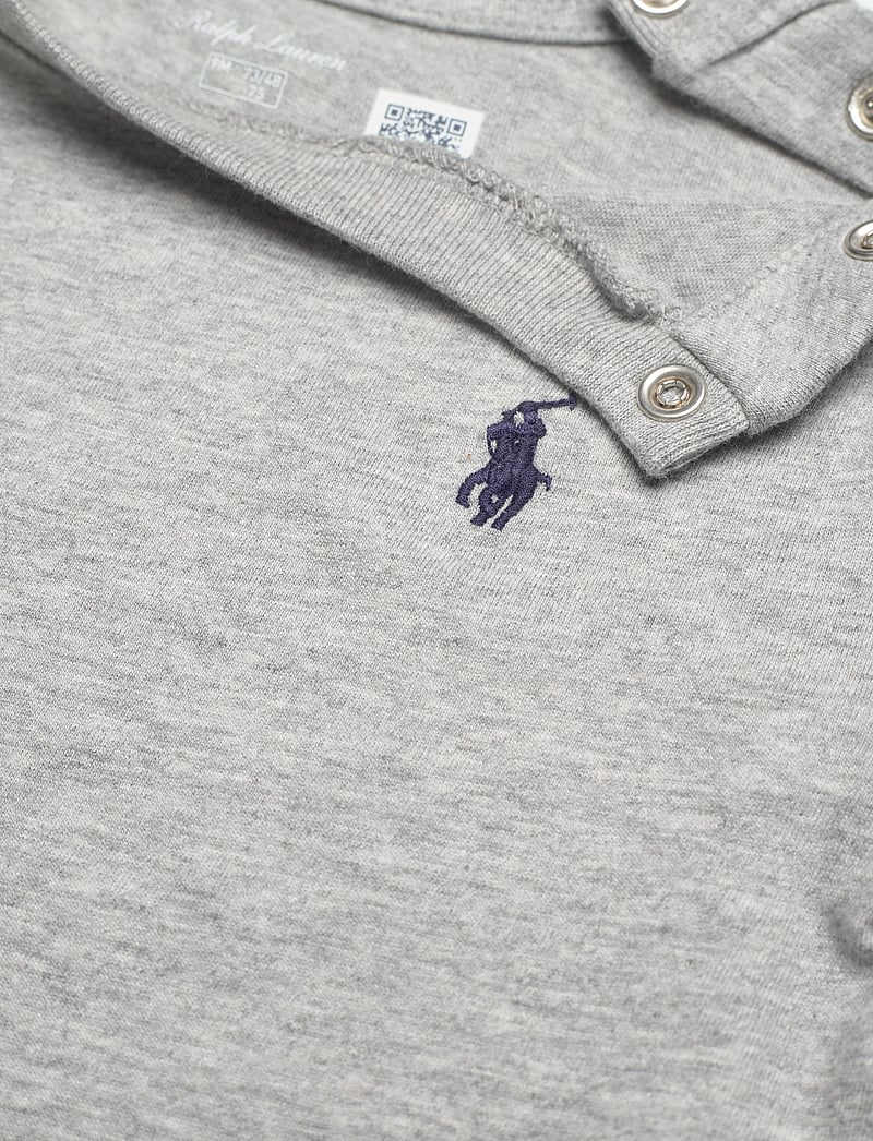 Ralph Lauren Baby - Cotton Jersey Crewneck Tee - kortärmade t-shirts - andover heather - 2